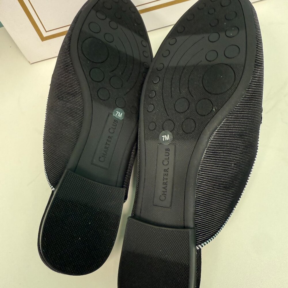 Charter club marshel mules in black size 6.5, 7 and 9. - Picture 4 of 4